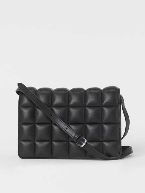 

H&M Women Black Quilted Shoulder Bag