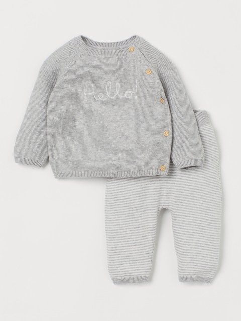 

H&M Kids Grey Sustainable Jumper & Trousers