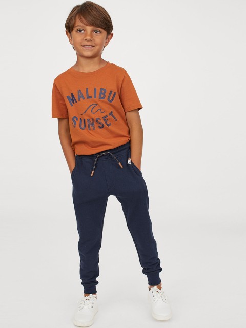 

H&M Boys Navy Blue Piqu Joggers