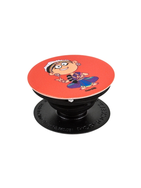 

Chumbak Red & Blue Printed Takita Tara Pop Socket
