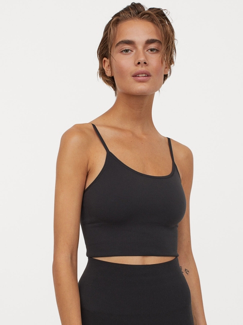 

H&M Black Seamless Sports Bralette