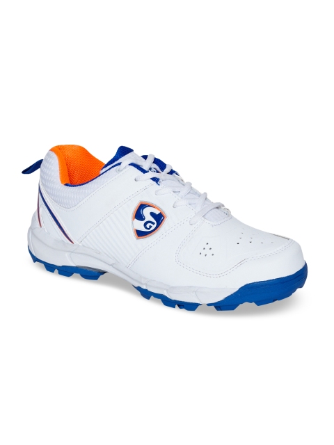 

SG Men White & Blue Colourblocked Icon 2.0 Cricket Shoes