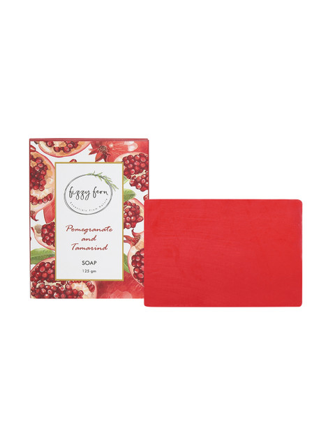 

Fizzy Fern Pomegranate & Tamarind with Neem, Aloe Vera & Turmeric Handmade Soap 125 g, Red