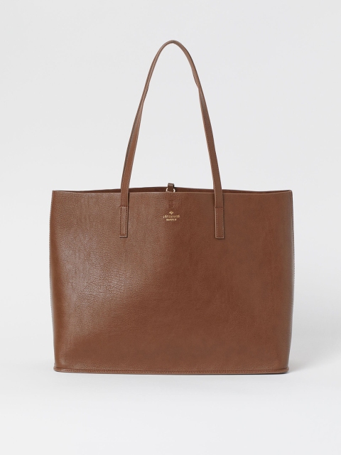 

H&M Women Brown Solid Shopper Bag