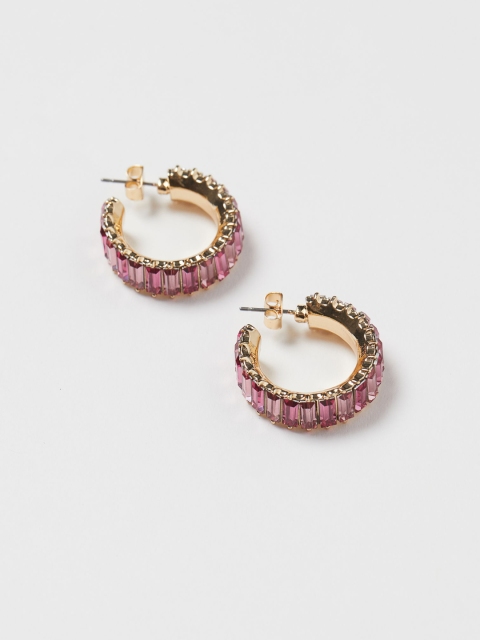 

H&M Pink Circular Hoop Earrings