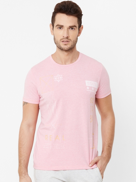 

Sweet Dreams Men Pink Solid Round Neck Lounge T-shirt