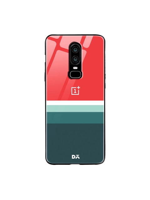 

DailyObjects Red & Green Striped OnePlus 6 Glass Cover