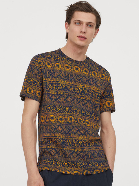 

H&M Men Multicoloured Patterned T-shirt, Multi