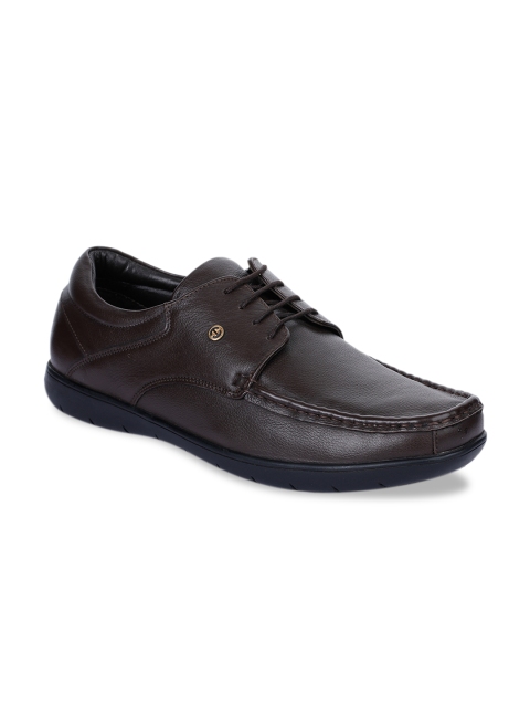 

Liberty Men Brown Textured Leather Formal Derbys