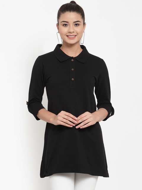 

Kalt Women Black Solid Tunic