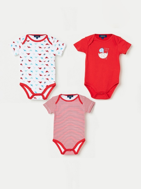 

Juniors by Lifestyle Boys Pack of 3 Bodysuit, Red