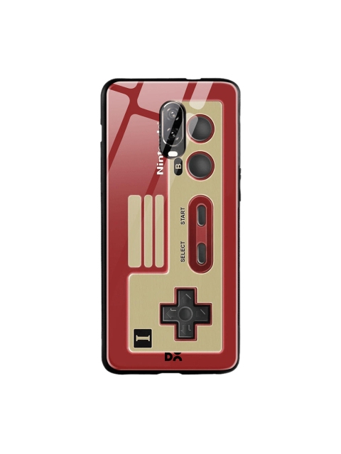 

DailyObjects Red & Beige NES Controller OnePlus 6T Glass Cover