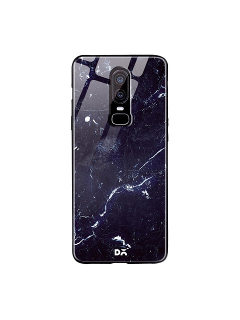 

DailyObjects Navy Blue Constellation Marble OnePlus 6 Glass Case