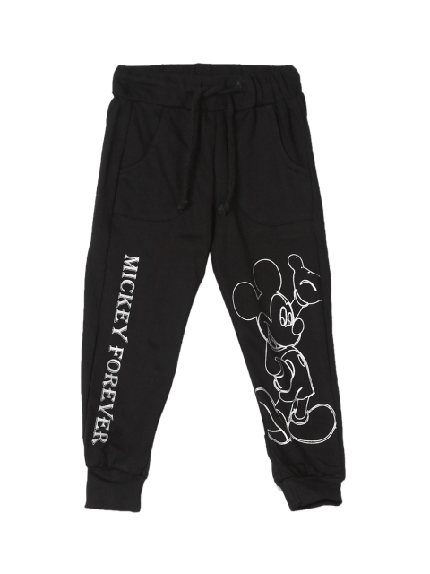 

Colt Girls Black & White Mickey Mouse Graphic Knit Straight-Fit Joggers