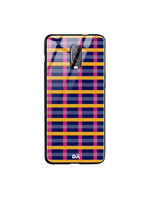 

DailyObjects Blue & Pink Multi Pipes OnePlus 6T Glass Case