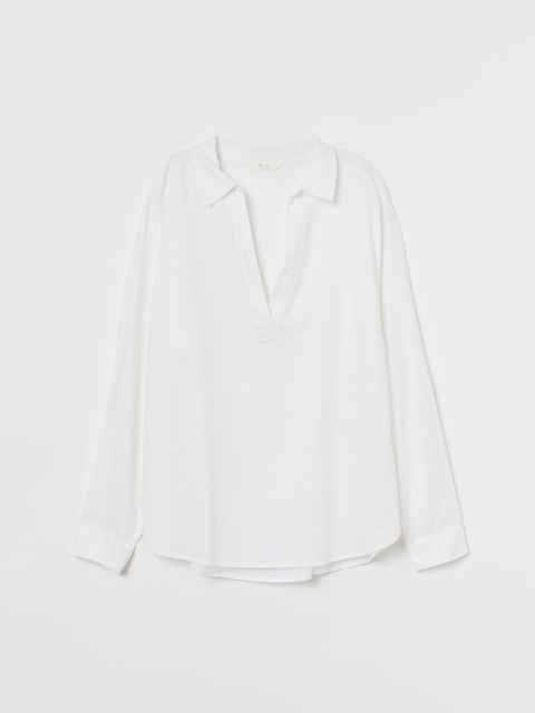 

H&M Women White Solid Top