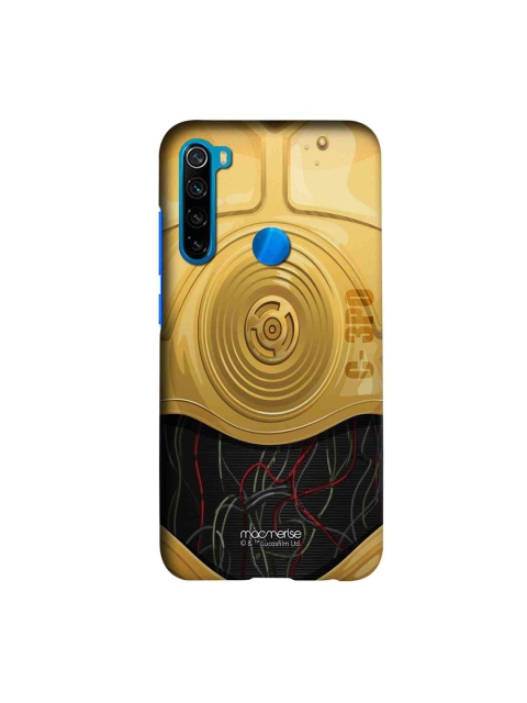 

macmerise Gold-Toned & Black Star Wars Attire C3PO Printed Xiaomi Redmi Note 8 Case