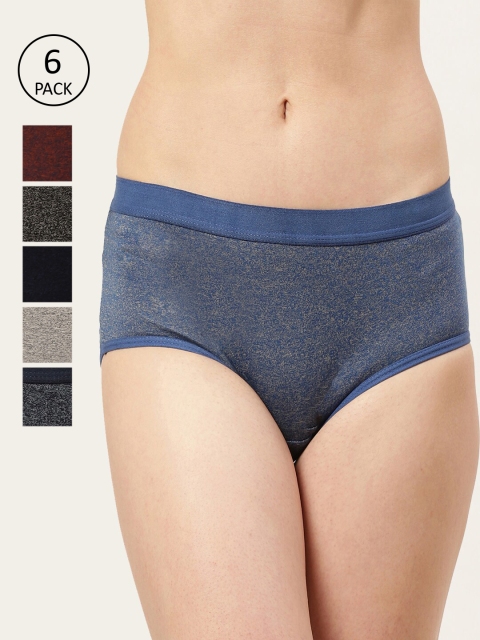 

Leading Lady Women Pack Of 6 Assorted Hipster Briefs RAVE-6