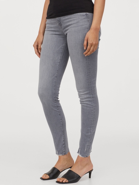 

H&M Women Grey Solid Sustainable Jeans