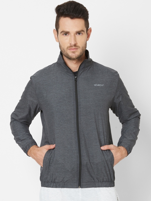 

Sweet Dreams Men Charcoal Grey Solid Sweatshirt