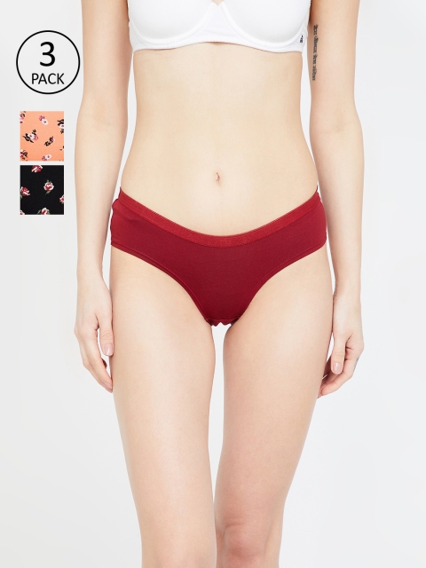 

Ginger by Lifestyle Women Pack Of 3 Assorted Hipster Briefs 8903742180868