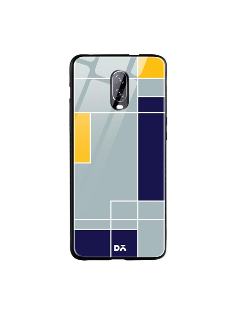 

DailyObjects Grey & Blue Light Smoke Blocks OnePlus 6T Glass Case