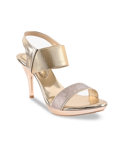 

BuckleUp Women Gold-Toned Embellished Heels
