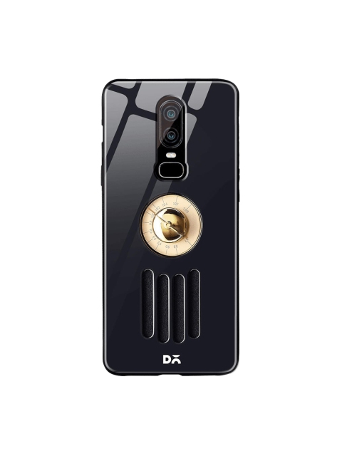 

DailyObjects Black & Gold-Toned Radio OnePlus 6 Glass Case