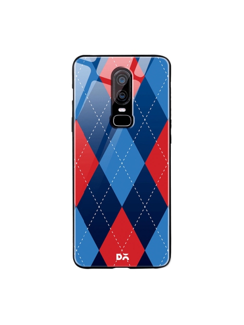 

DailyObjects Blue & Red Dual Diamond Nightfall OnePlus 6 Glass Case