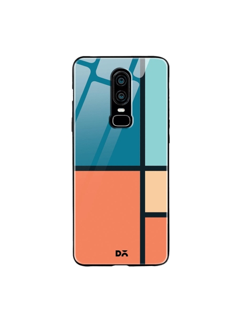 

DailyObjects Blue & Orange Window OnePlus 6 Glass Cover