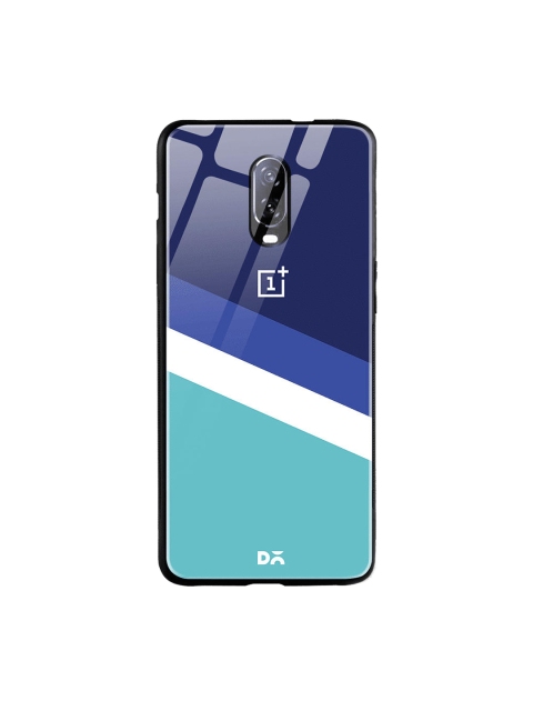 

DailyObjects Blue & Navy Blue Aqua Angles OnePlus 6T Glass Mobile Case