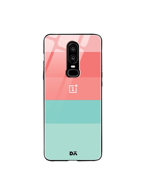 

DailyObjects Sea Green & Pink Pastel Quin OnePlus 6 Glass Case