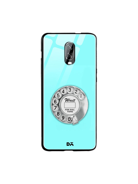 

DailyObjects Turquoise Blue & Grey Dialer OnePlus 6T Glass Cover