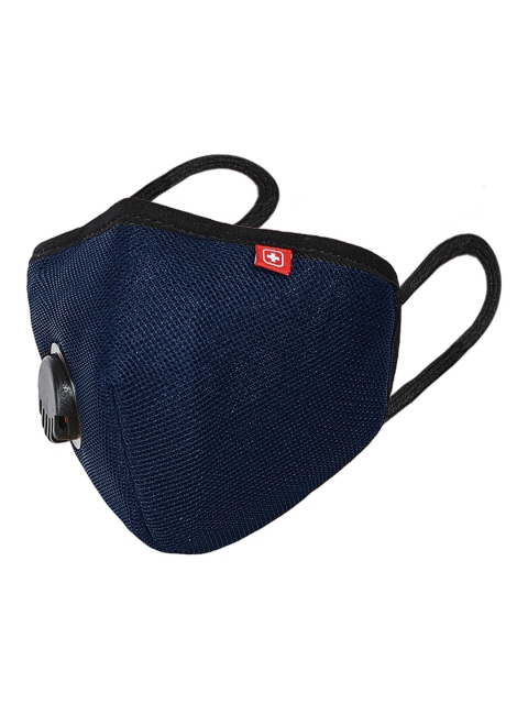 

SWISS MILITARY Unisex A95+ 3-Ply Outdoor Masks With Valve, Blue