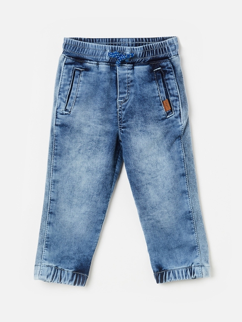 

Juniors by Lifestyle Boys Blue Jogger Mid-Rise Clean Look Jeans