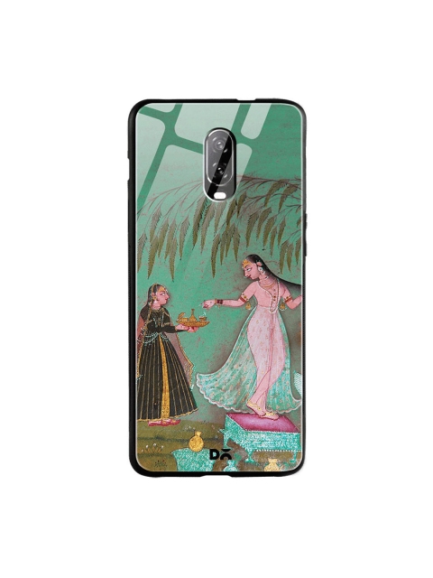 

DailyObjects Green & Pink Maids With Offerings OnePlus 6T Glass Case