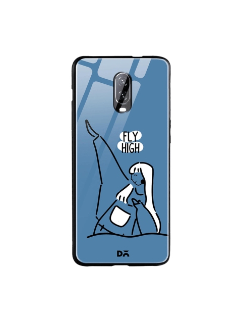 

DailyObjects Blue & White Flying High OnePlus 6T Glass Case