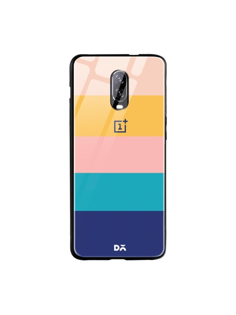 

DailyObjects Blue & Pink Peach Quin OnePlus 6T Glass Mobile Case