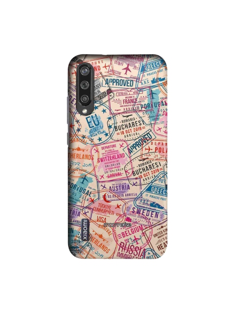 

macmerise Beige & Blue Immigration Stamps Sublime Xiaomi Mi A3 Back Case