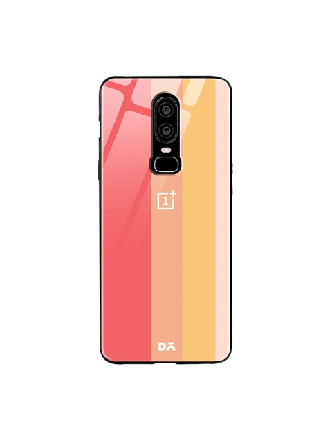 

DailyObjects Peach-Coloured & Pink Vertical OnePlus 6 Glass Case