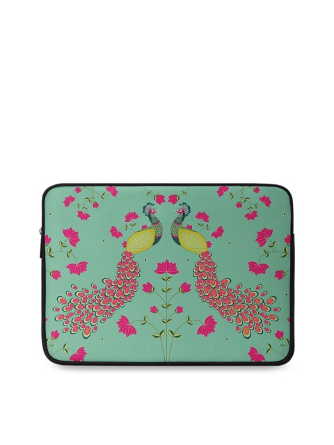 

DailyObjects Unisex Multicoloured Peacock Print 11 Inch Laptop Sleeve, Multi
