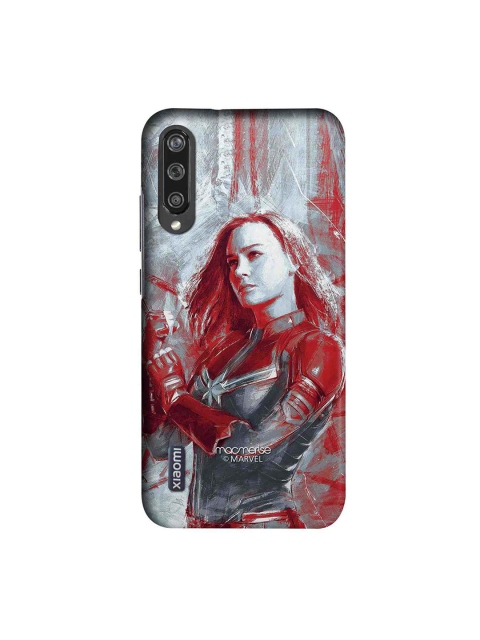 

macmerise Grey & Red Marvel Comics Charcoal Art Captain Marvel Sublime Xiaomi Mi A3 Back Case