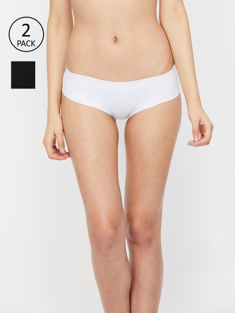 

Ginger by Lifestyle Women Pack of 2 Assorted Hipster Briefs NOOS2PKNPL02, White