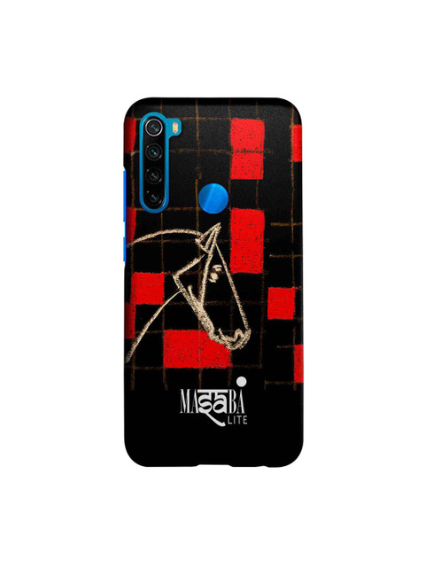 

macmerise Black & Red Masaba Checkered Horse Xiaomi Redmi Note 8 Back Case