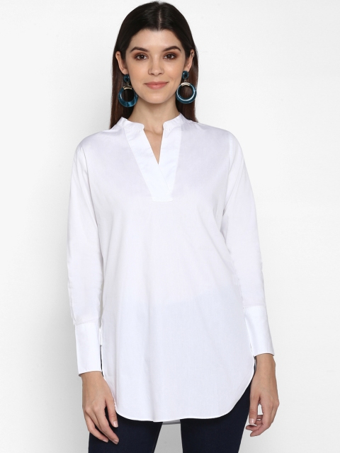 

Mode by Red Tape White Solid Tunic