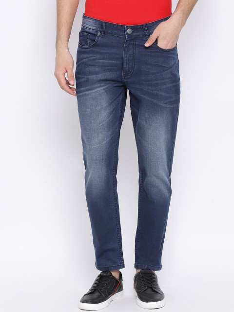 

REALM Men Blue Slim Fit Mid-Rise Clean Look Stretchable Jeans