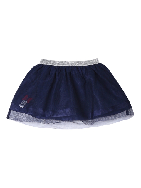 

Colt Infant Girls Blue Solid Mesh Flared Knee-Length Skirt