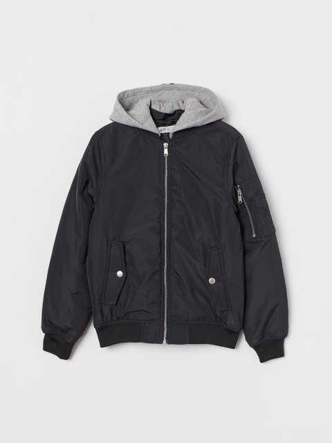 

H&M Boys Black Padded Bomber Jacket