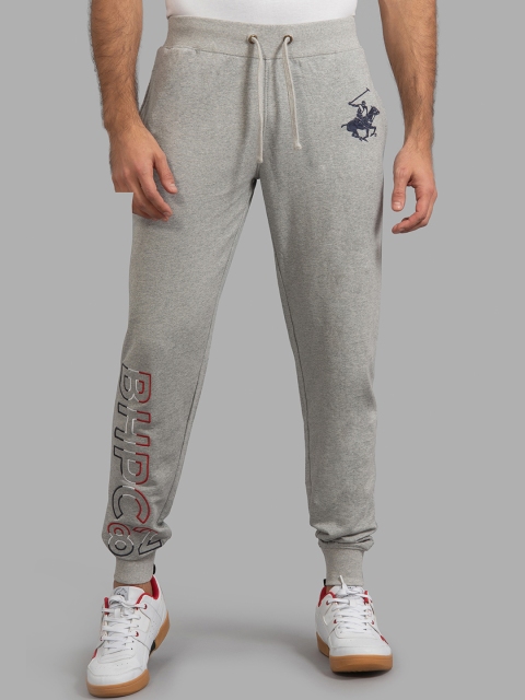 

Beverly Hills Polo Club Men Grey Printed Joggers