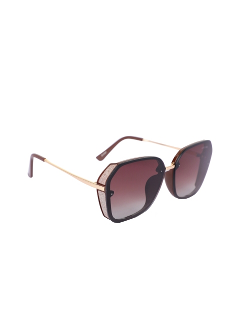 

MARC LOUIS Women Brown Rectangle Sunglasses 22-6387